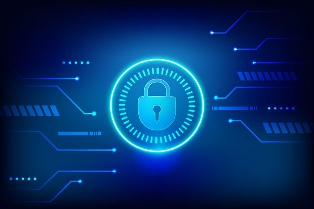 Tema de seguridad cibernética | Vector Premium