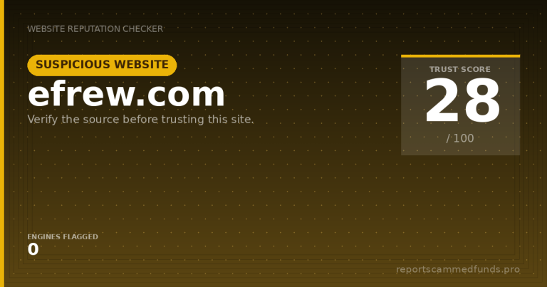efrew.com — Suspicious Website