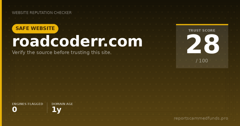roadcoderr.com — Safe Website