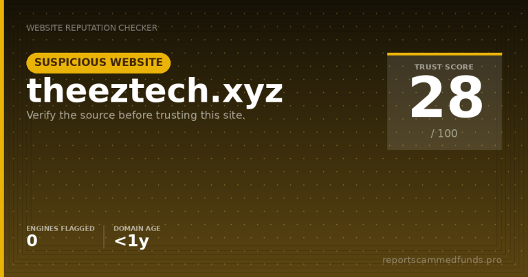 theeztech.xyz — Suspicious Website