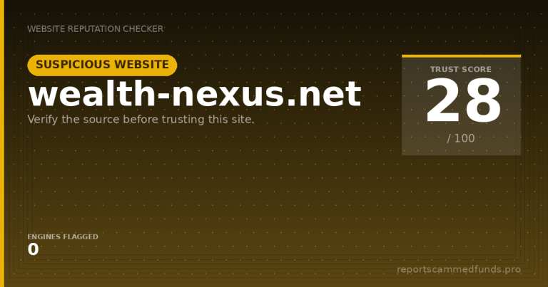 wealth-nexus.net — Suspicious Website