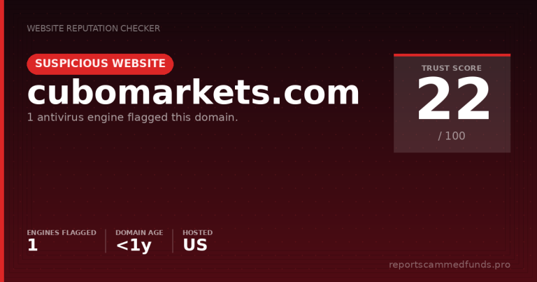 cubomarkets.com — Suspicious Website