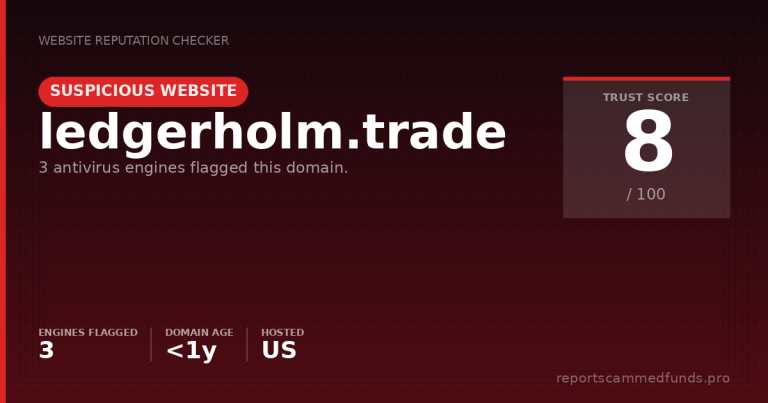 ledgerholm.trade — Suspicious Website