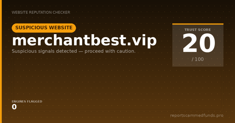 merchantbest.vip — Suspicious Website
