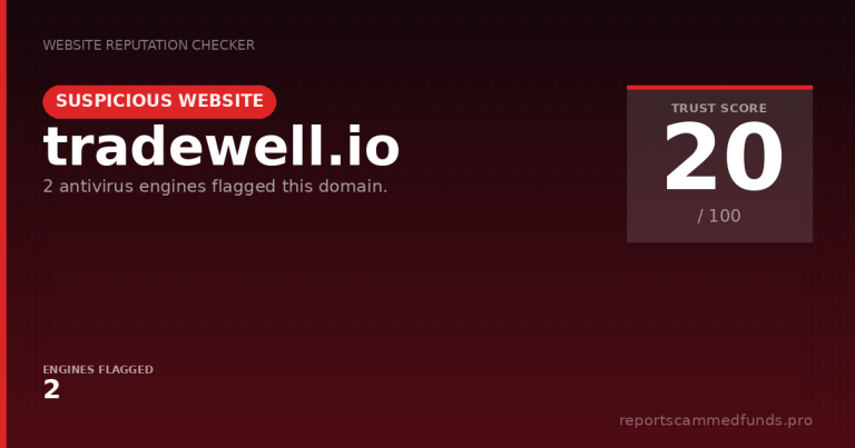 tradewell.io — Suspicious Website