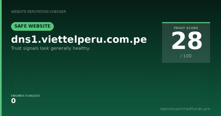 dns1.viettelperu.com.pe — Safe Website