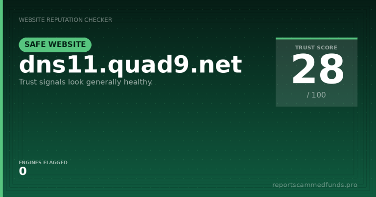 dns11.quad9.net — Safe Website