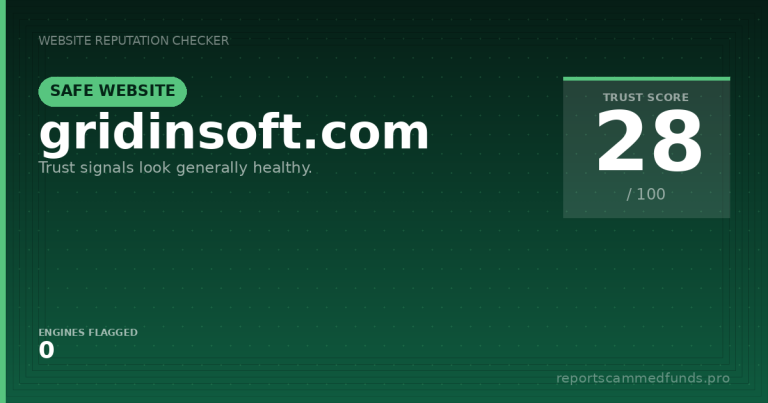 gridinsoft.com — Safe Website