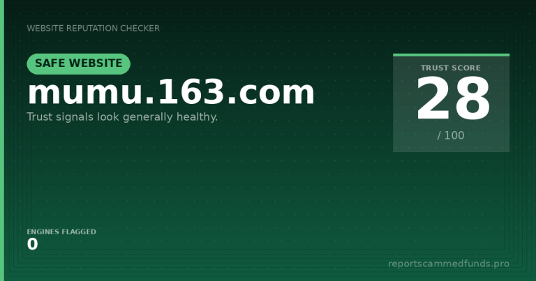 mumu.163.com — Safe Website