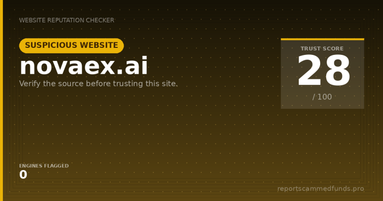 novaex.ai — Suspicious Website