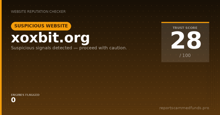 xoxbit.org — Suspicious Website