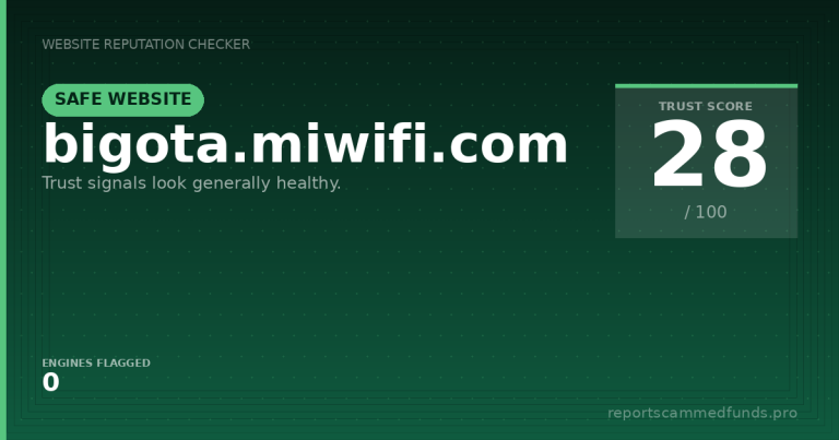 bigota.miwifi.com — Safe Website