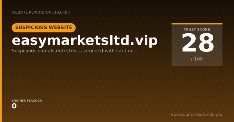 easymarketsltd.vip — Suspicious Website