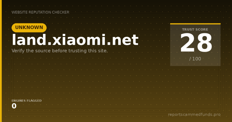 land.xiaomi.net — Unknown